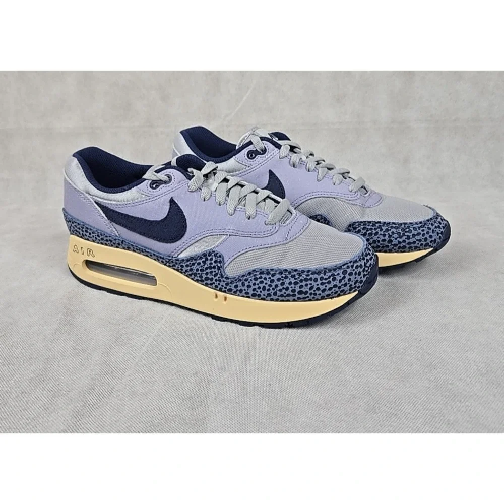 Nike Air Max 1 86'‎ PRM Shoes Mens Size 8 Lost Sketch Grey / Blue Sneakers NEW